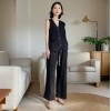 溫碧霞自創IRENENA服裝亞麻上衣時尚休閑排扣馬甲